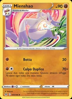 Mienshao card in Italian