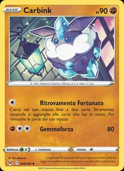 Carbink card in Italian