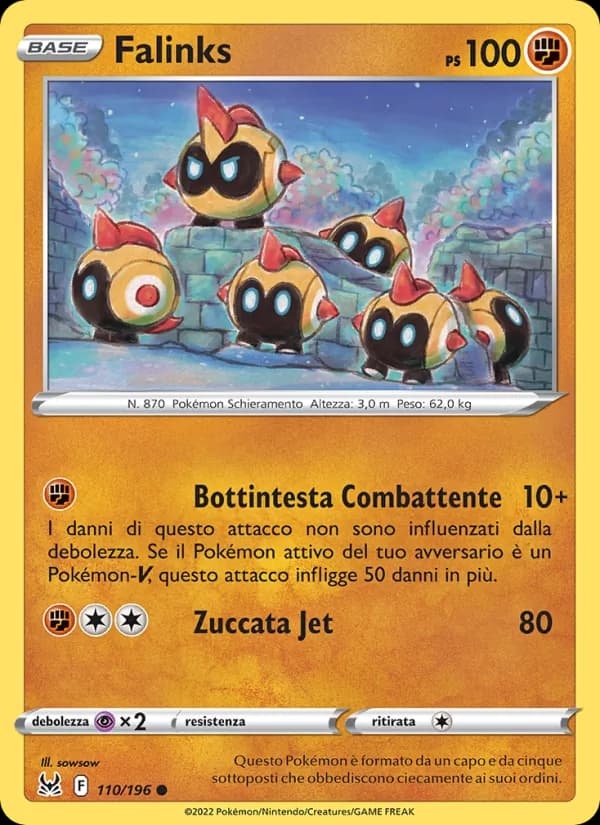 Falinks card in Italian
