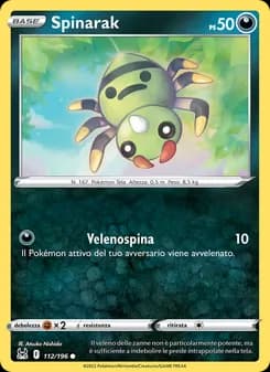 Spinarak card in Italian