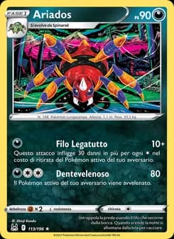 Ariados card in Italian