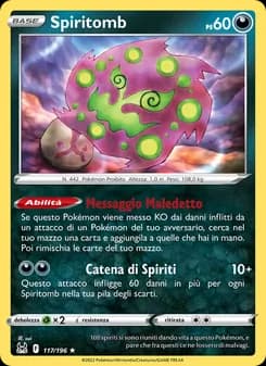 Spiritomb card in Italian