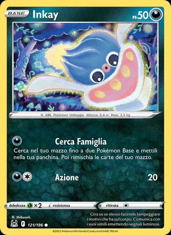 Inkay card in Italian