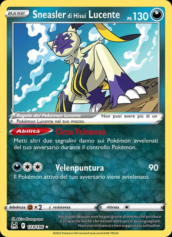 Sneasler di Hisui Lucente card in Italian