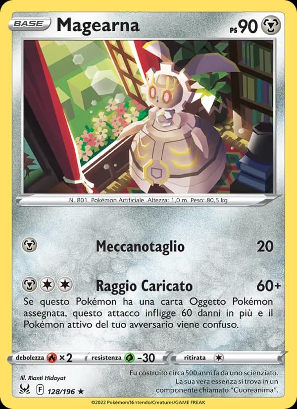 Magearna card in Italian