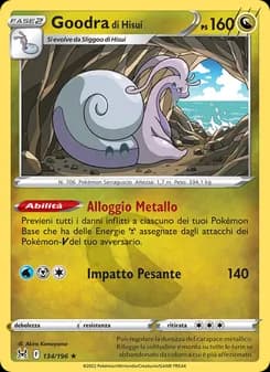 Goodra di Hisui card in Italian