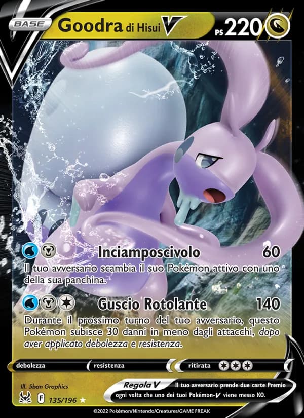 Goodra di Hisui V card in Italian