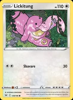 Lickitung card in Italian