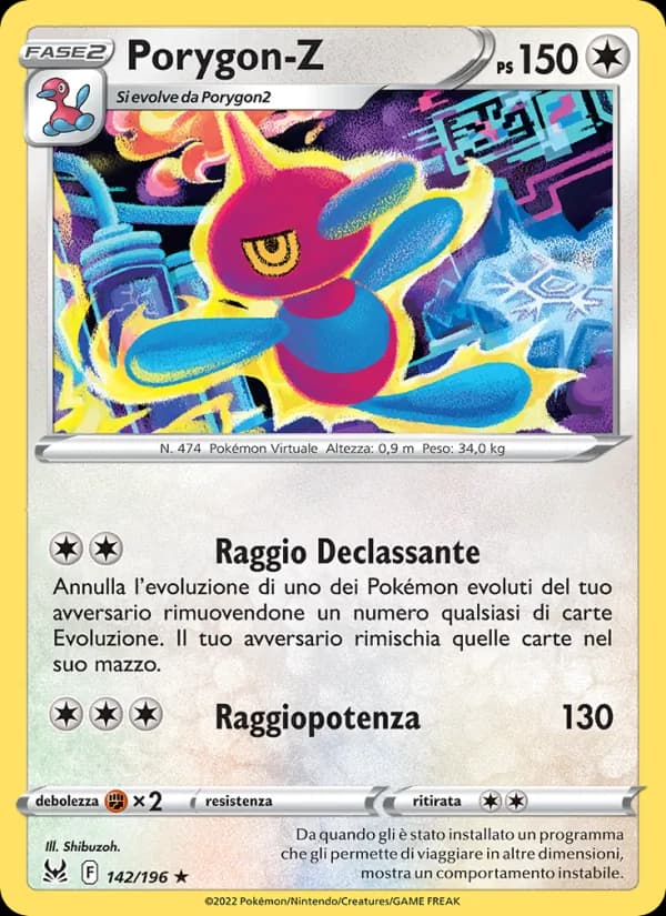 Porygon-Z card in Italian