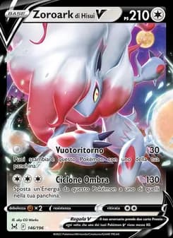 Zoroark di Hisui V card in Italian