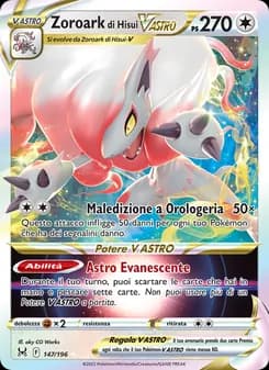Zoroark di Hisui V ASTRO card in Italian