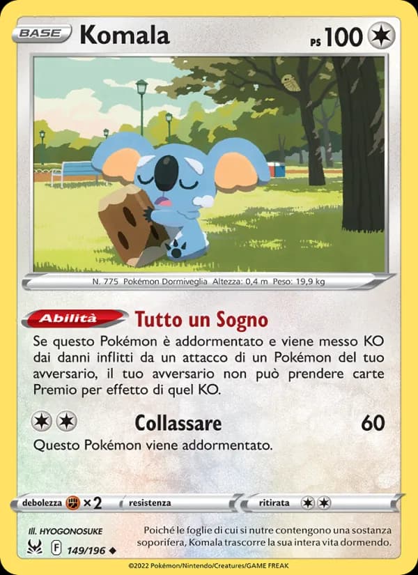 Komala card in Italian