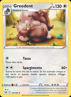 Greedent card in Italian