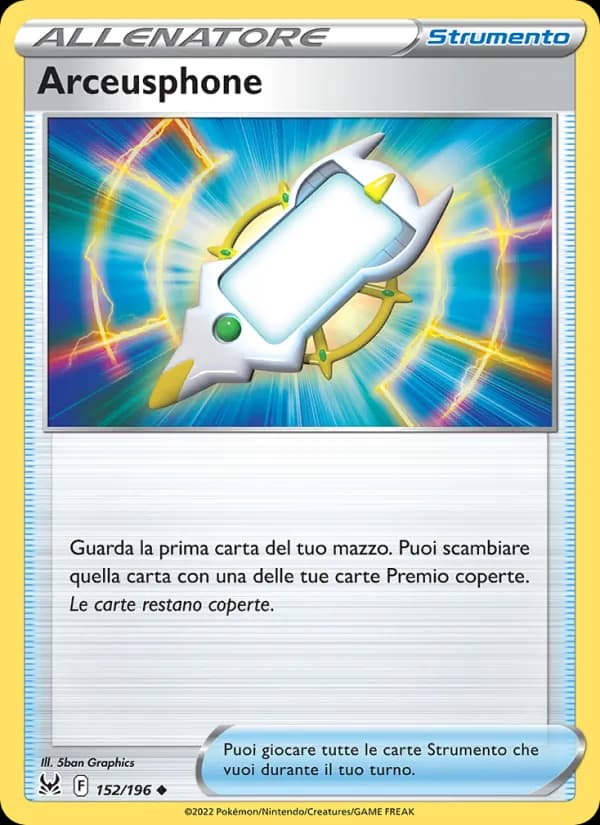 Arceusphone card in Italian