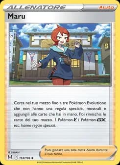 Maru card in Italian