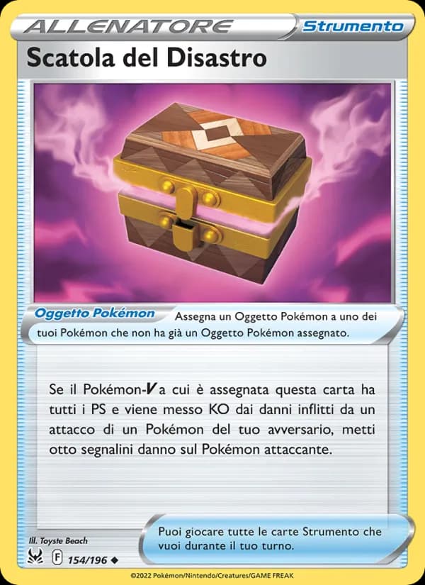 Scatola del Disastro card in Italian