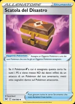 Scatola del Disastro card in Italian