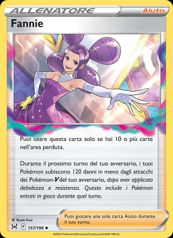 Fannie card in Italian