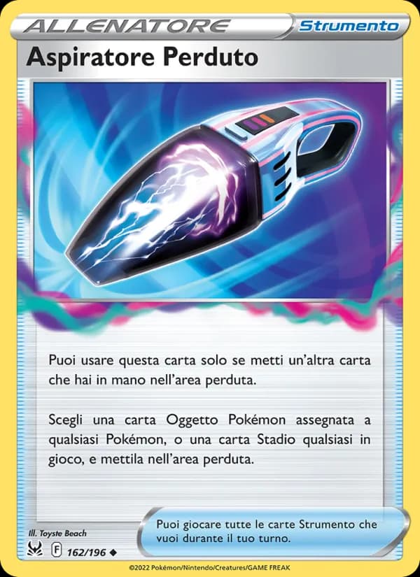 Aspiratore Perduto card in Italian