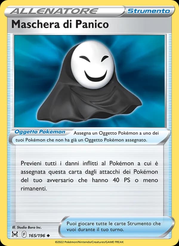 Maschera di Panico card in Italian