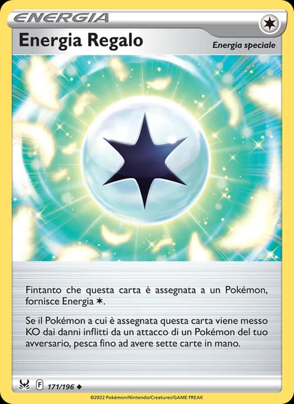 Energia Regalo card in Italian
