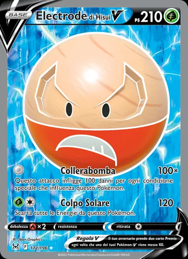 Electrode di Hisui V card in Italian
