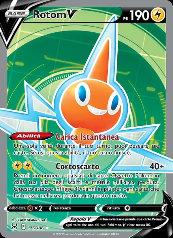 Rotom V card in Italian