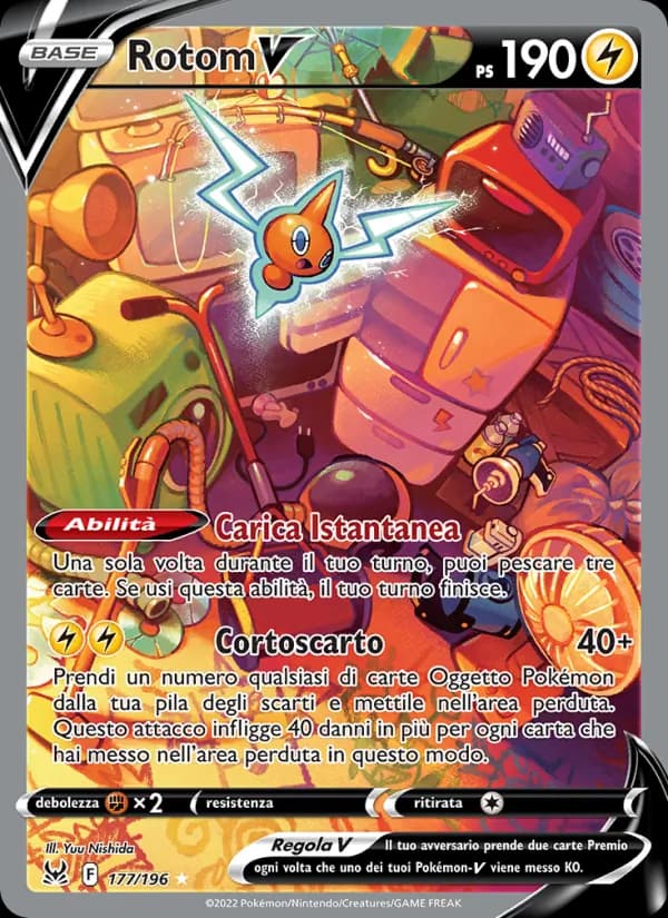 Rotom V card in Italian