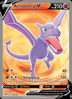 Aerodactyl V card in Italian