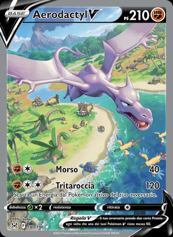 Aerodactyl V card in Italian