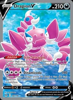 Drapion V card in Italian