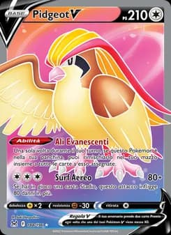 Pidgeot V card in Italian