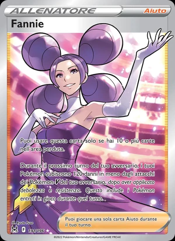 Fannie card in Italian