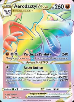 Aerodactyl V ASTRO card in Italian