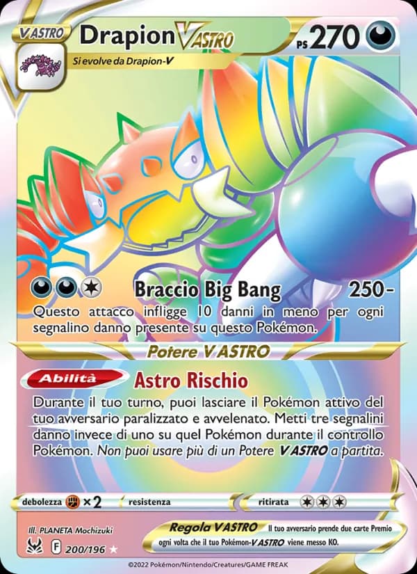 Drapion V ASTRO card in Italian