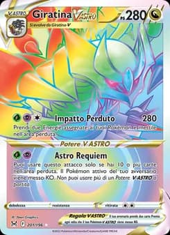 Giratina V ASTRO card in Italian