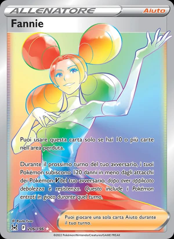 Fannie card in Italian