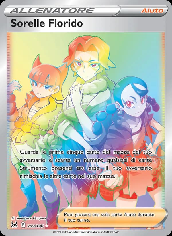 Sorelle Florido card in Italian