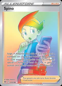 Spino card in Italian