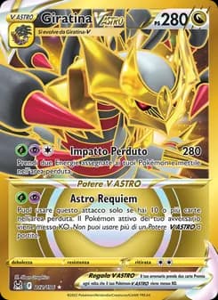 Giratina V ASTRO card in Italian