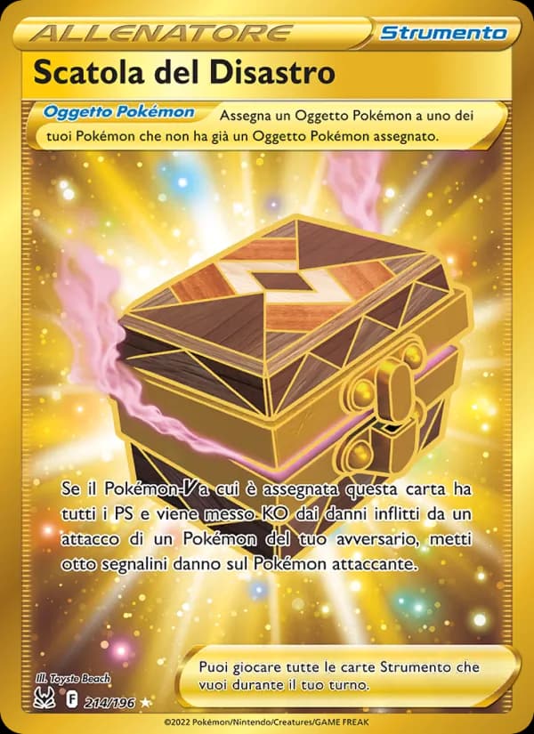 Scatola del Disastro card in Italian