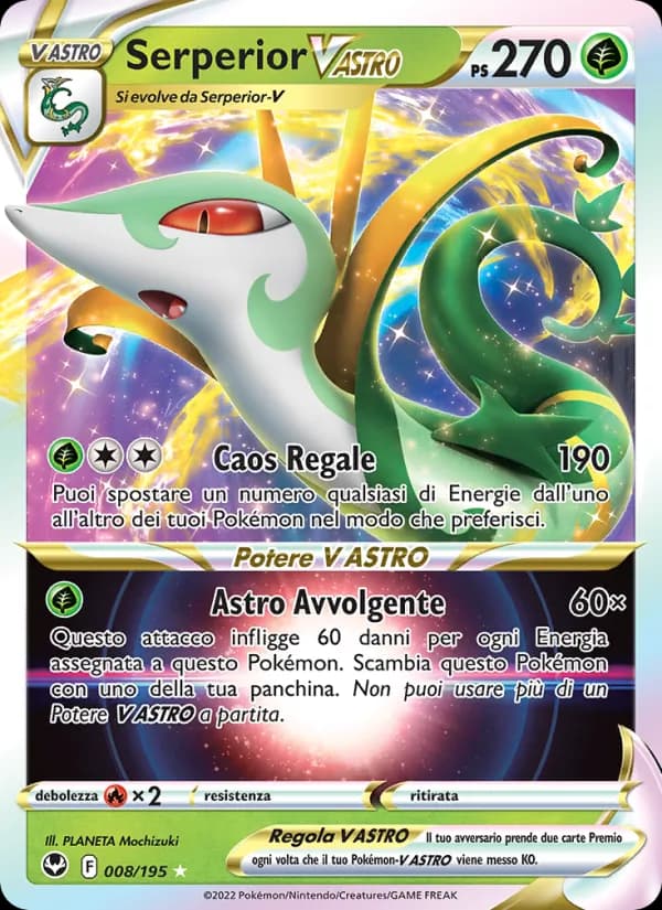 Serperior V ASTRO card in Italian