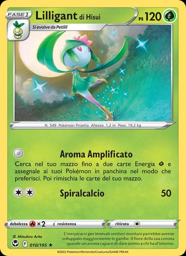 Lilligant di Hisui card in Italian