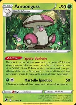 Amoonguss card in Italian
