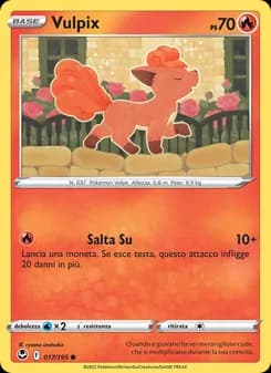 Vulpix card in Italian