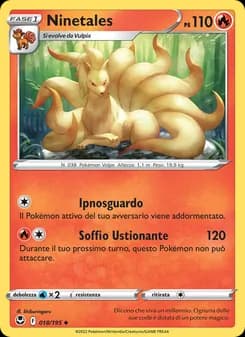 Ninetales card in Italian