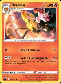 Braixen card in Italian