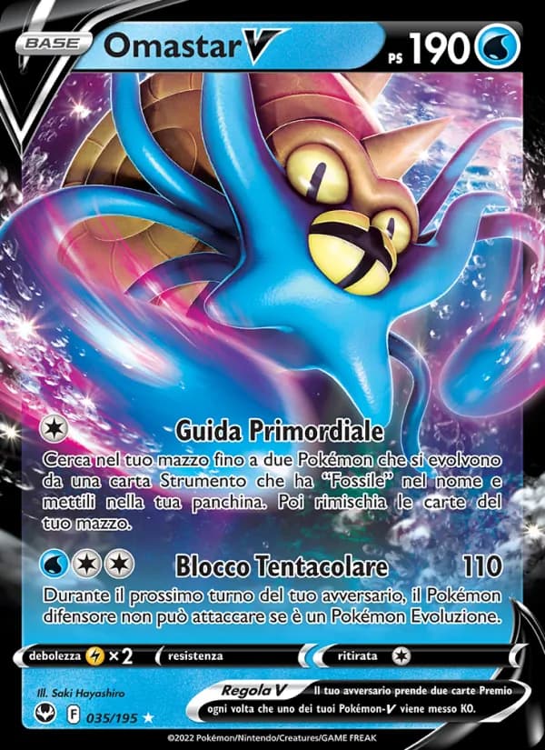 Omastar V card in Italian
