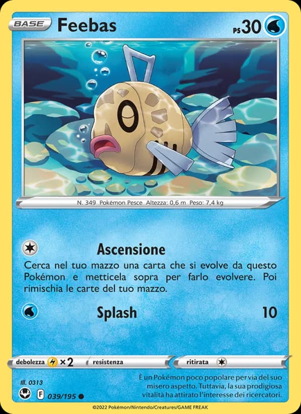 Feebas card in Italian