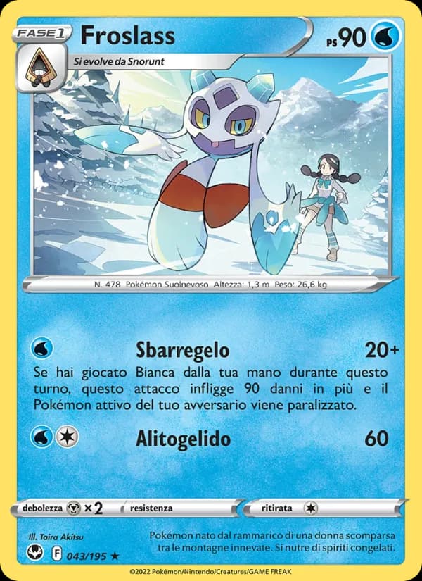 Froslass card in Italian